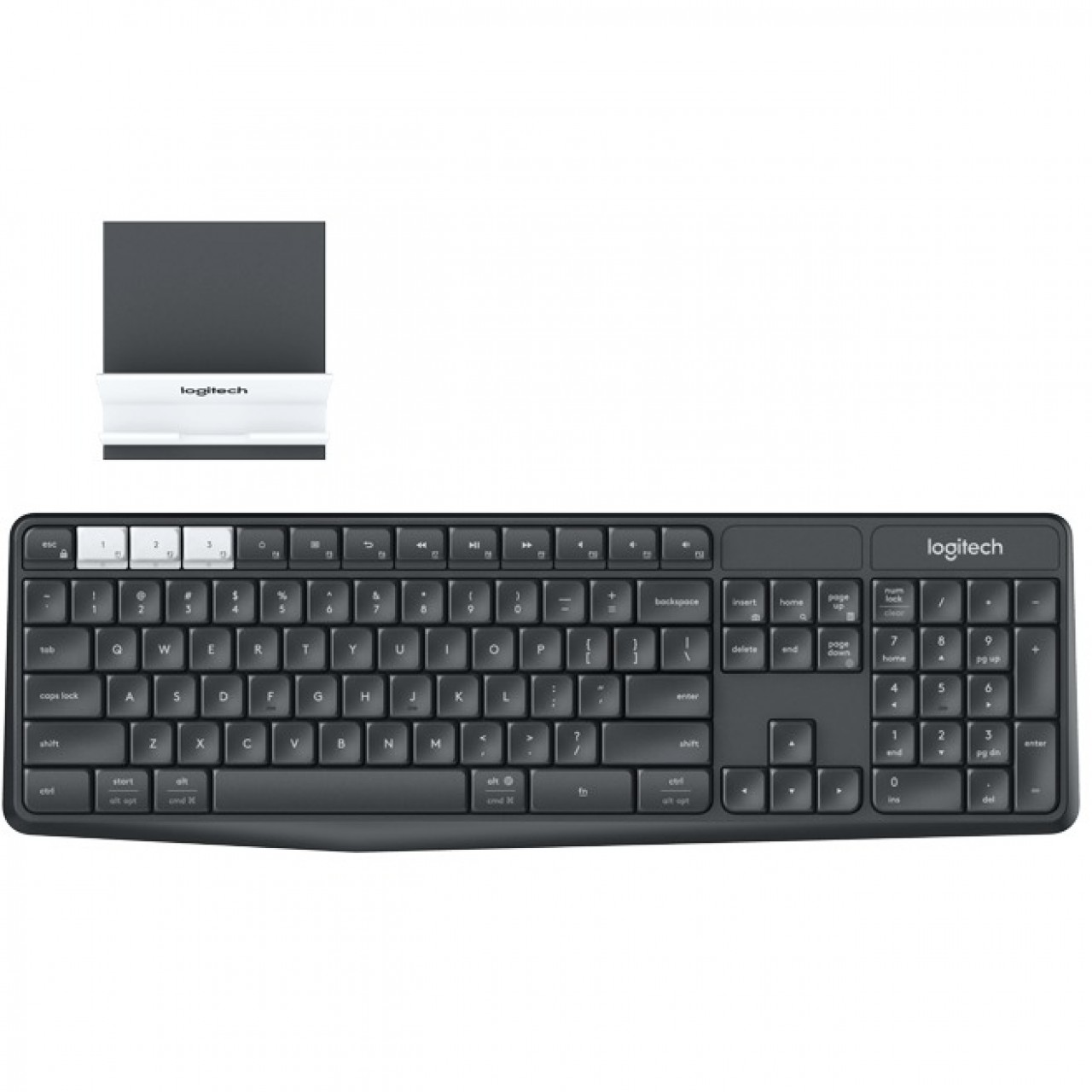Logitech K375S Multi-Device Wireless Keyboard & Mobile Stand Combo