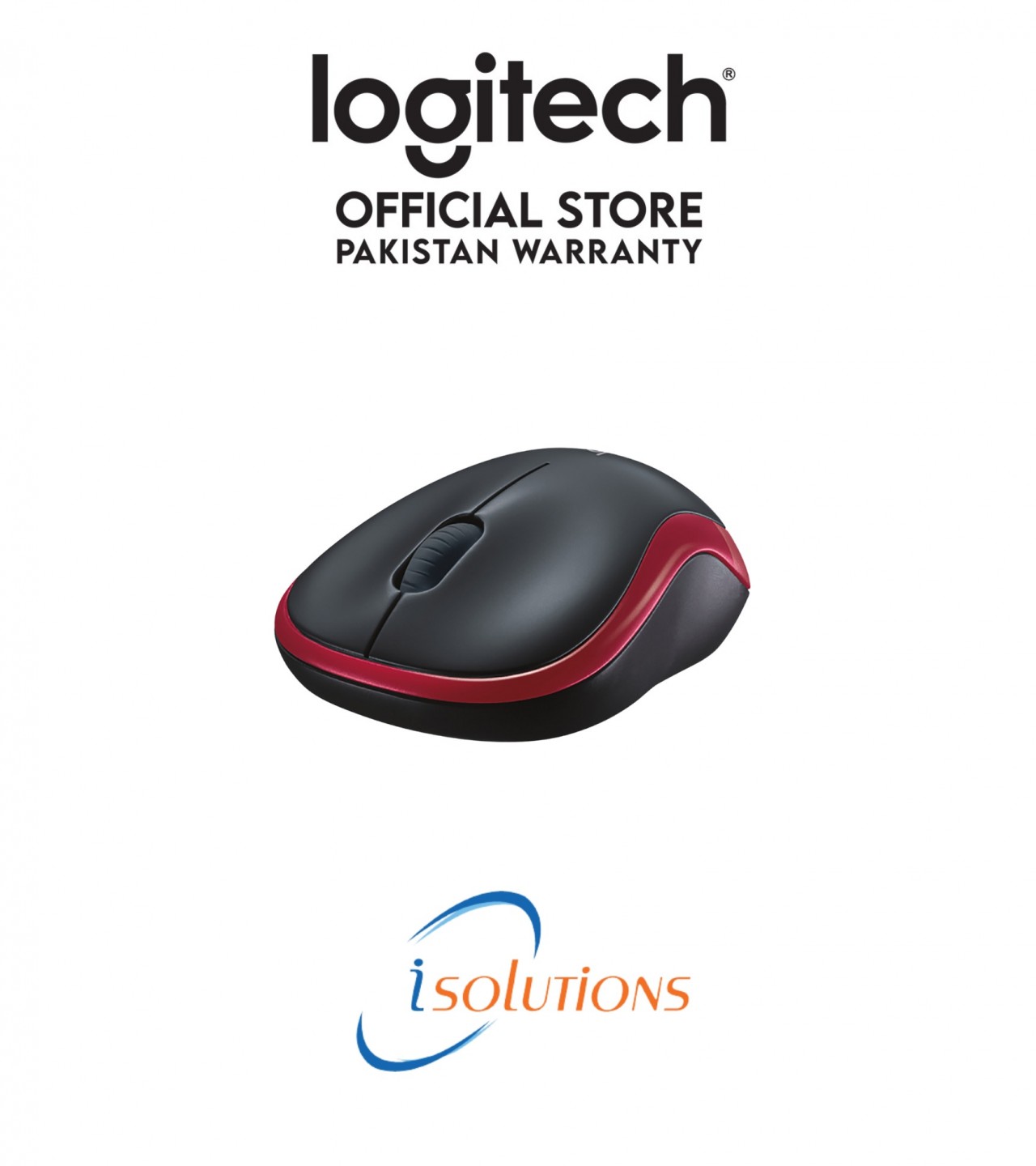 Logitech Wireless Mouse - M185 Red
