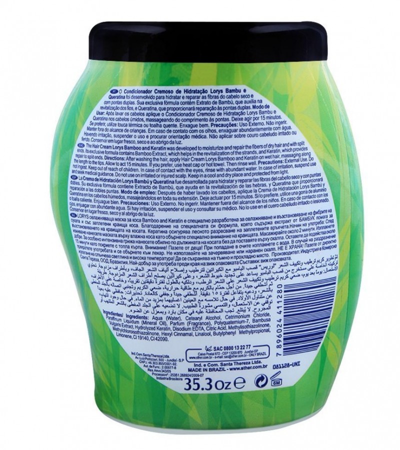 Lorys Bambu And Keratin Hair Cream, For Dry Hair & With Split Ends, 1000g -  Sale price - Buy online in Pakistan 