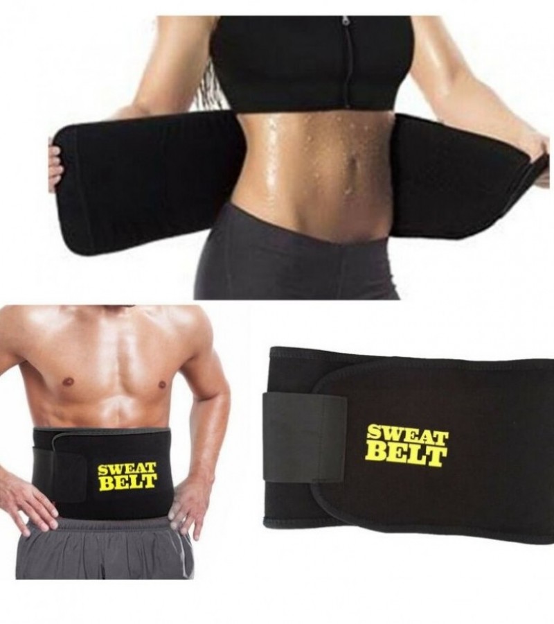Sweet Sweat Premium Waist Trimmer Men Women Belt Slimmer Exercise Ab Waist Wrap
