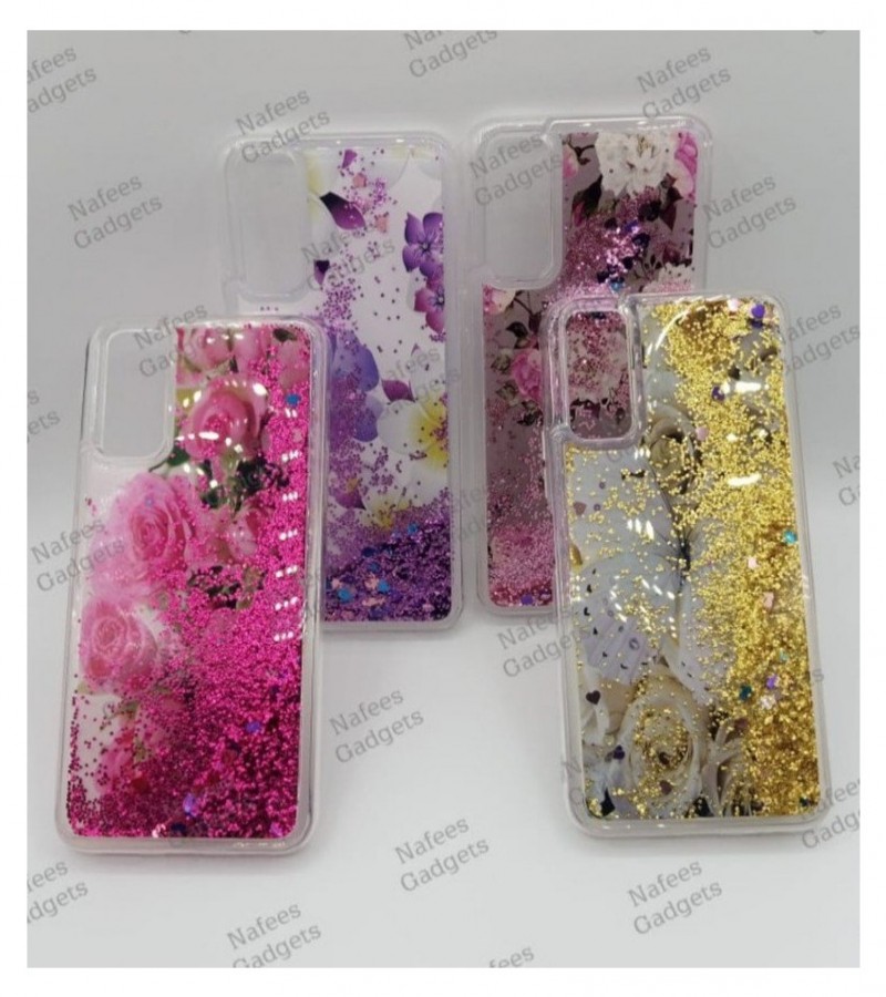 Vivo Y20 Ke Cover Vivo Y20 Model Back Cover Water Glitter Shiny