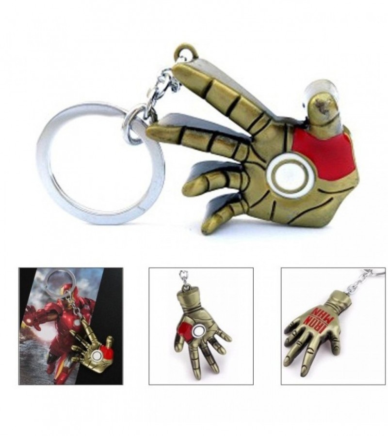 Marvel Comics The Avengers Superhero Iron Man Hand Key Chain