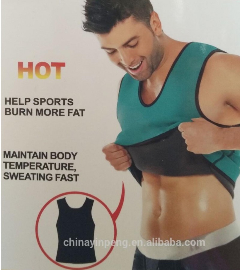 Men Shapewear Weight Loss Neoprene Sauna Tank Top Vest For Ultra More Sweat Body Shaper