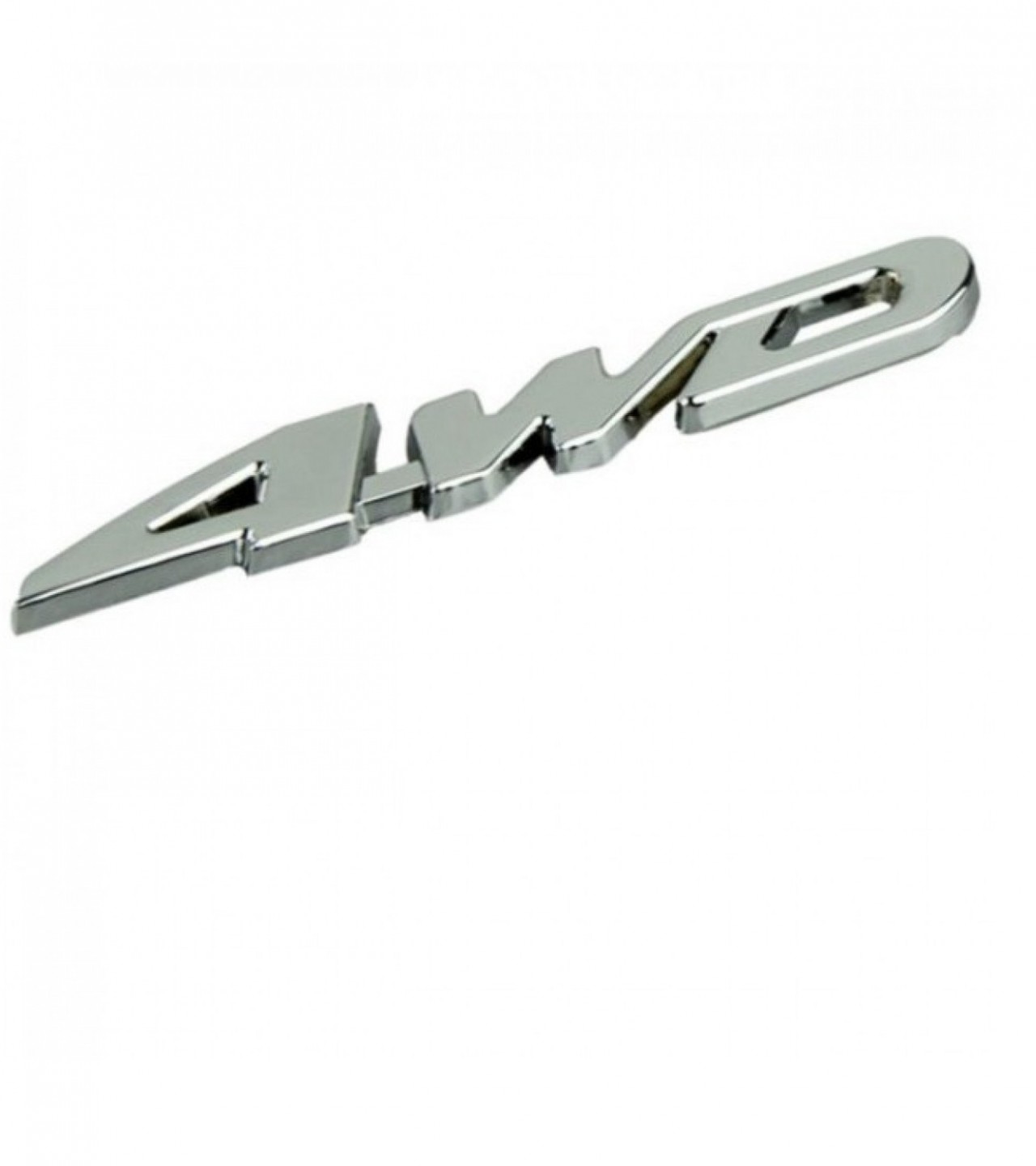 Metal 4WD Displacement Emblem Badge All Wheel Drive Auto car