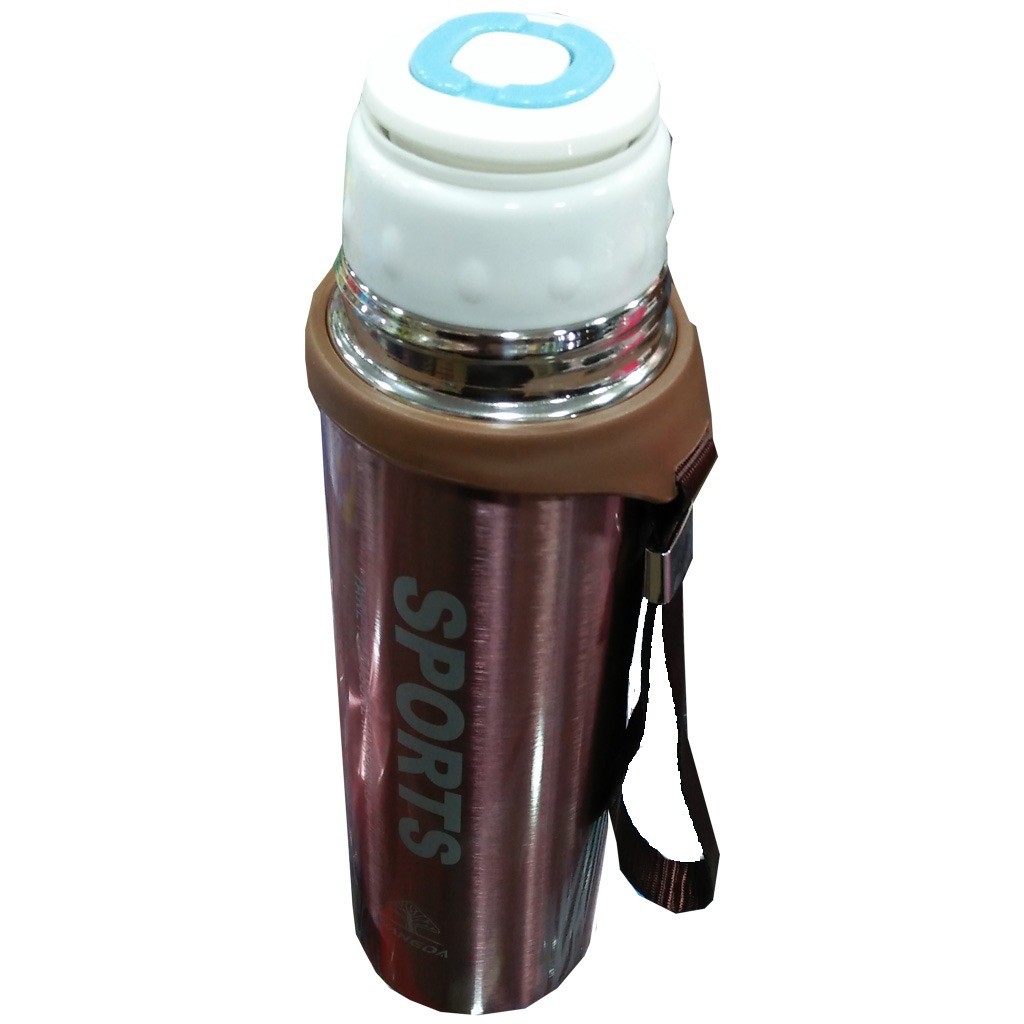 Metal Sports Water bottle for kids - Metallic Pink