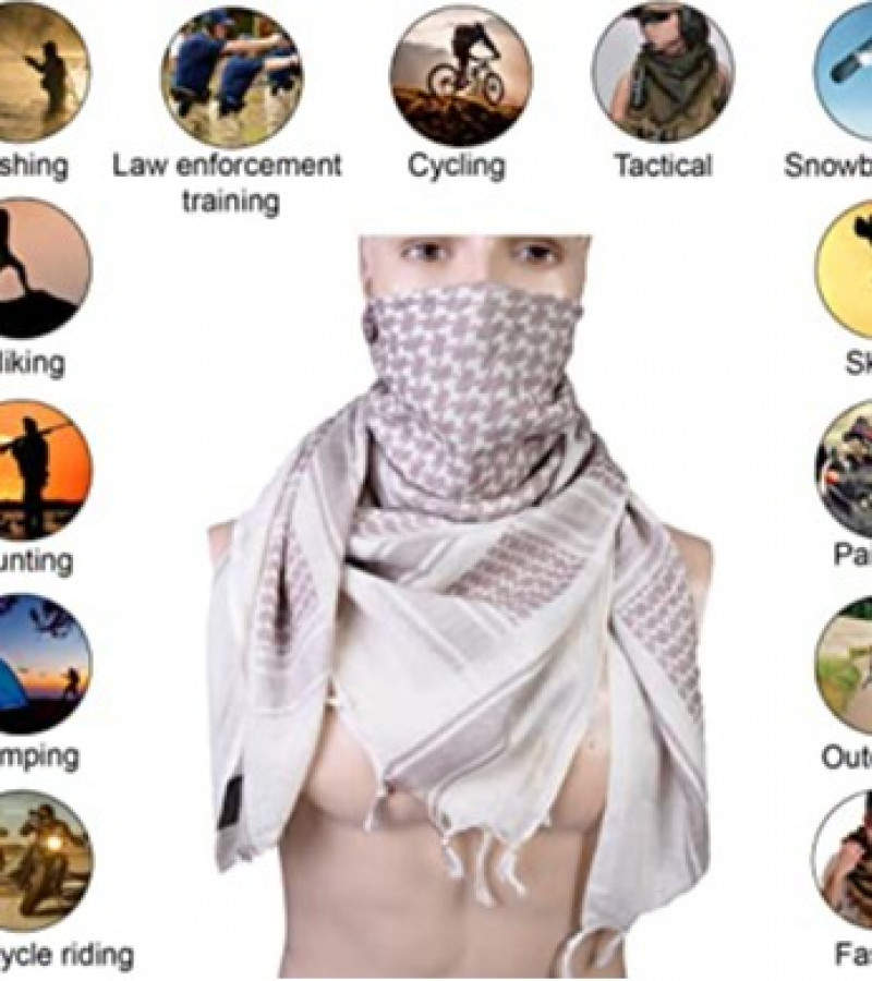 Cotton Scarf for Fashion Minarat Shemagh Scarves  For All Seasons 100% Cotton