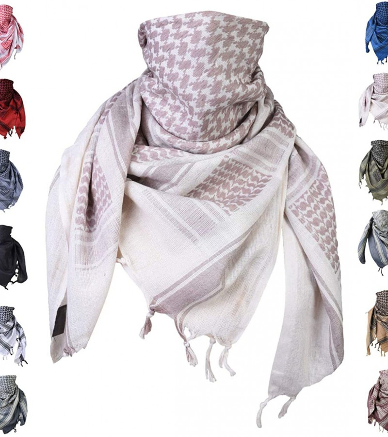 Cotton Scarf for Fashion Minarat Shemagh Scarves  For All Seasons 100% Cotton