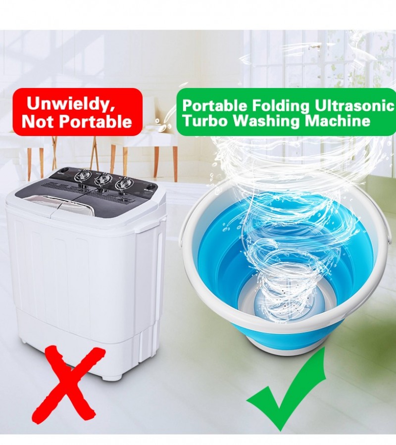 Mini Portable Ultrasonic Turbine Washing Machine Turner USB Powered - Sale  price - Buy online in Pakistan - Farosh.pk