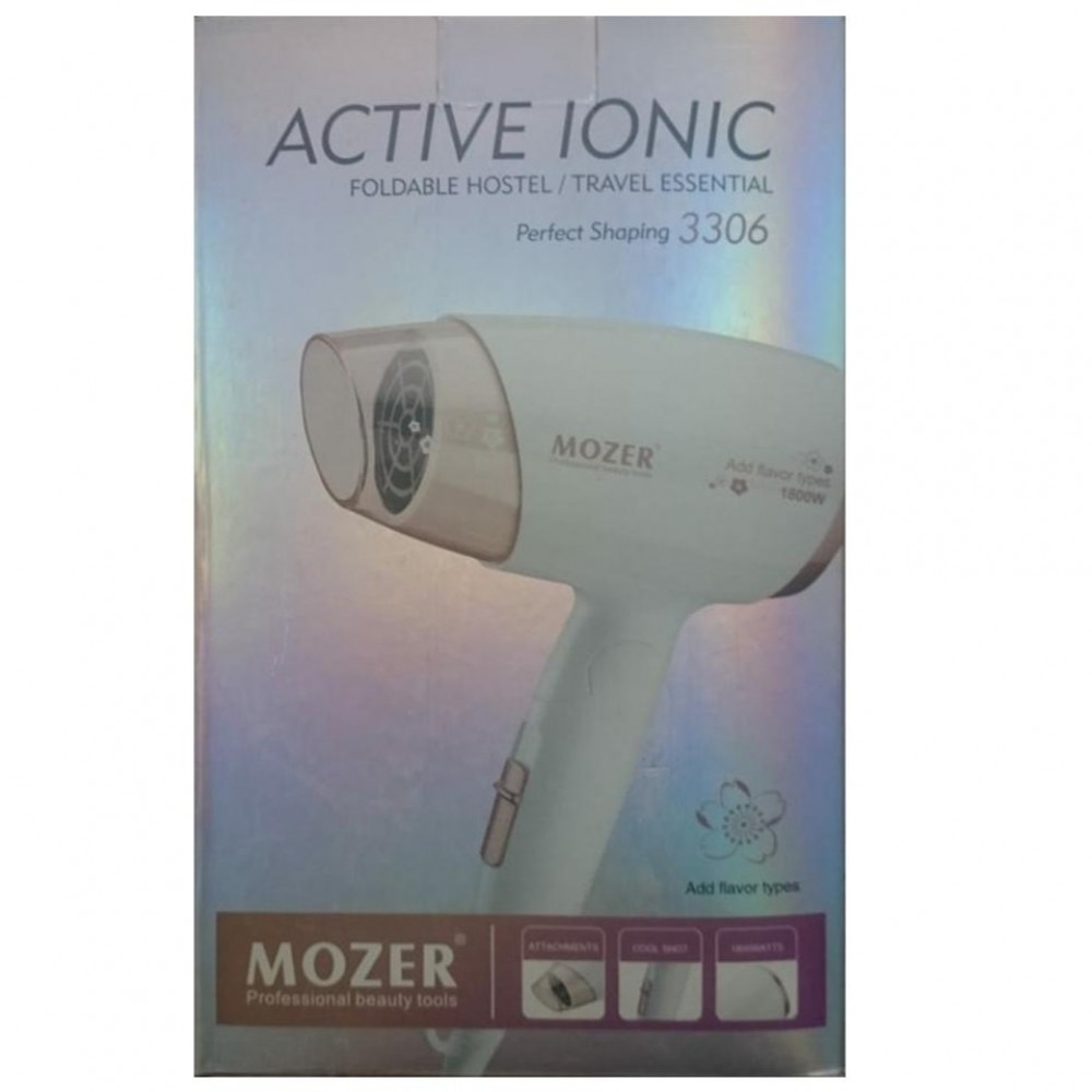 Mozer Ionic 3306 Mini Foldable Hair Dryer - 1800W
