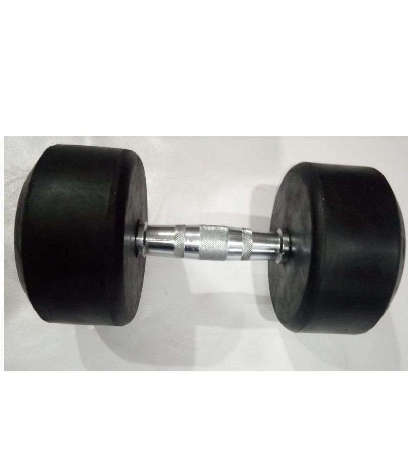 15KG Lean Fitness Rubber Dumbbell Pairs