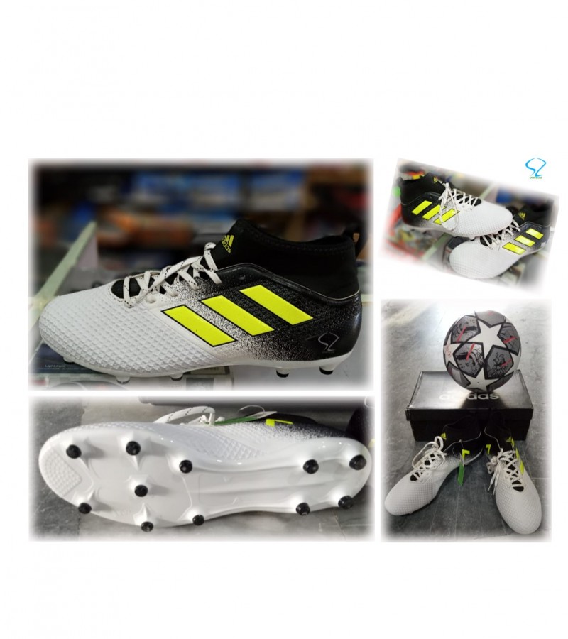 adidas Men's  ACE 17.3 FG BY2196 Soccer Shoe with Free Champion League Football