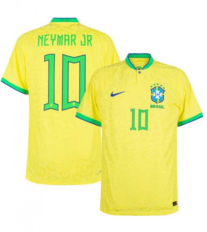 Brazil 2022 world cup jersey neymar 10 kids