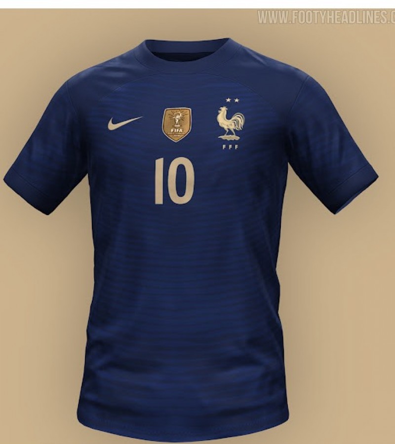 France National Team 2022 Qatar World Cup Kylian Mbappe #10