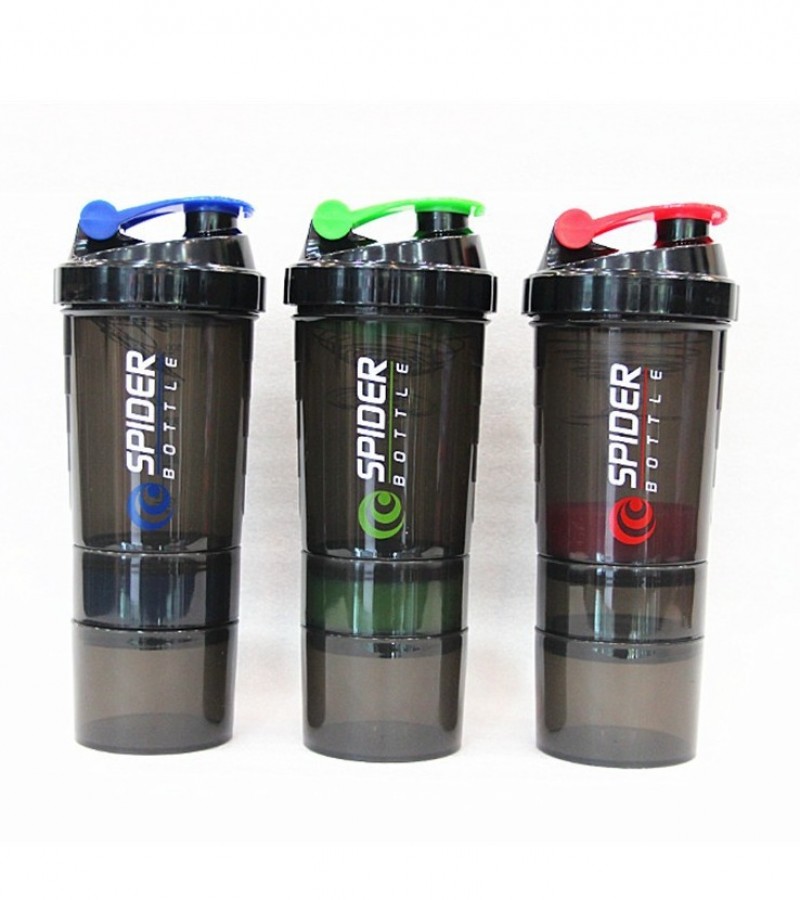 Shaker Bottle 3 in 1 Sports Protein
