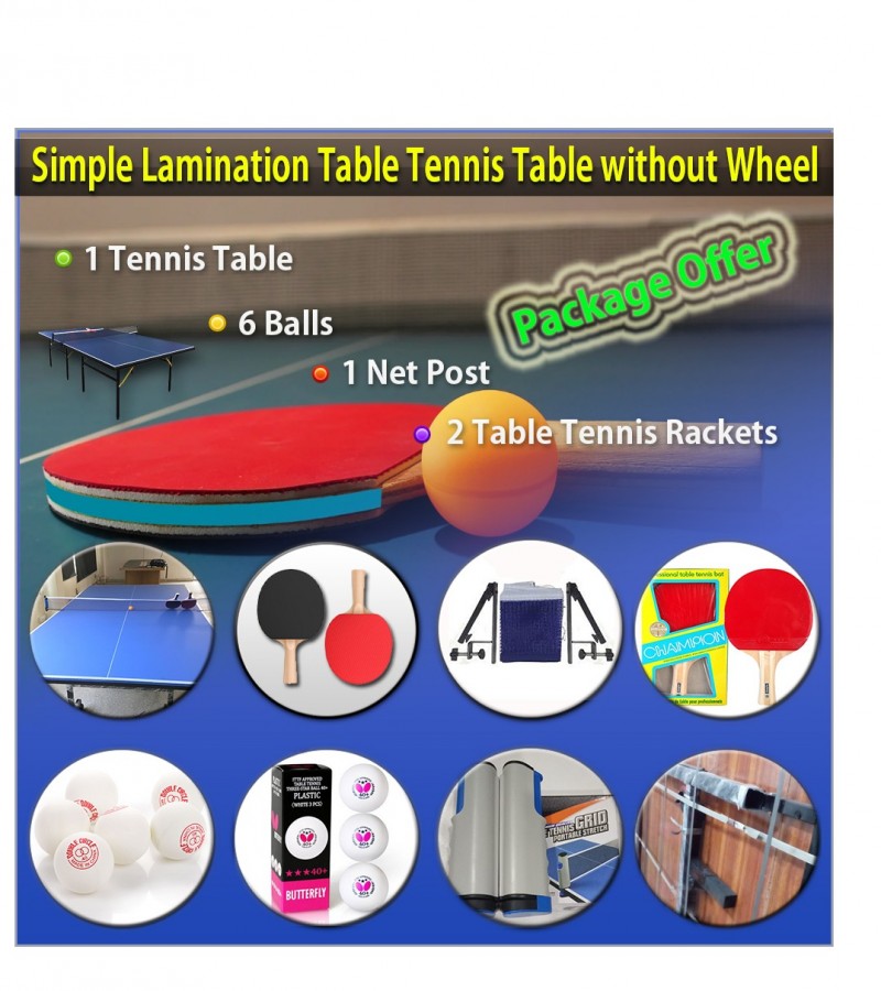 Simple Lamination Tennis Table without wheels
