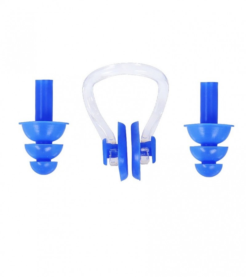 Soft Silicone Swimming Set Waterproof Nose Clip & Ear Plug Set with Protective Case