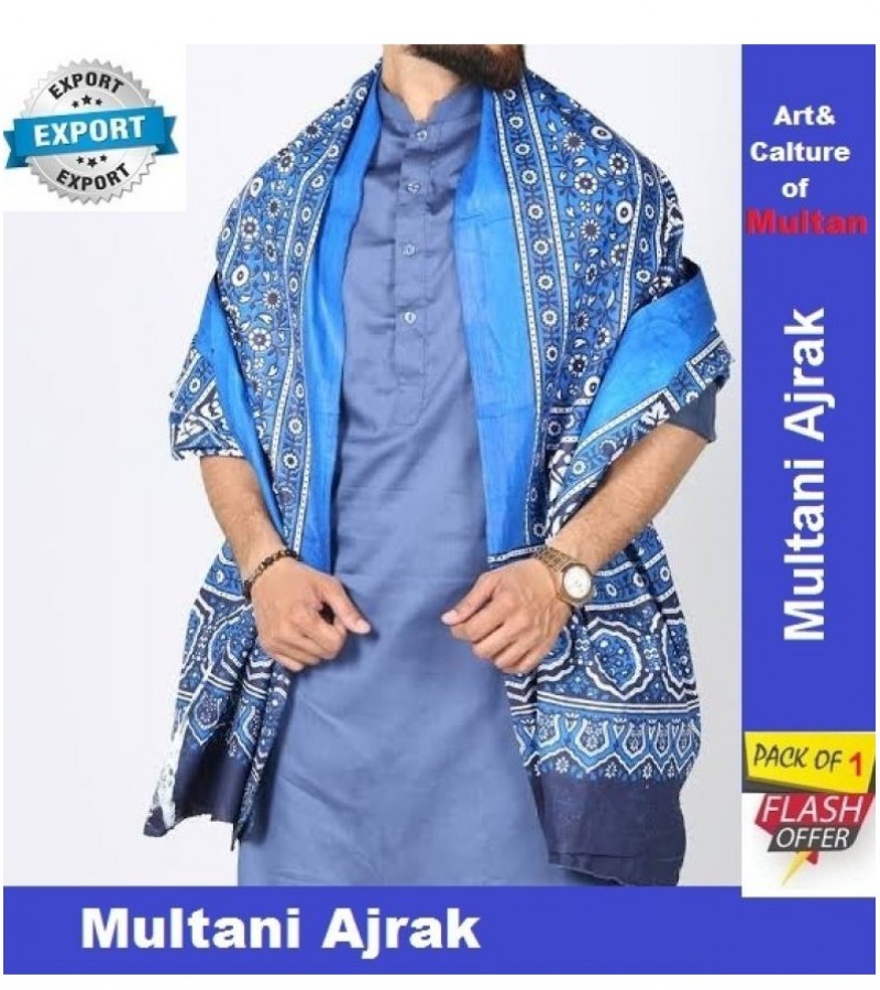 Multani Ajrak (Blue)