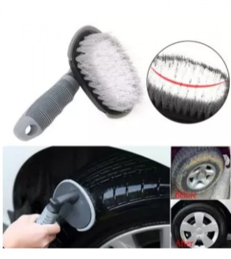 Multi-Functional Car Tyre Cleaning Brush Wheel Brush Car Washing Tool T-Type