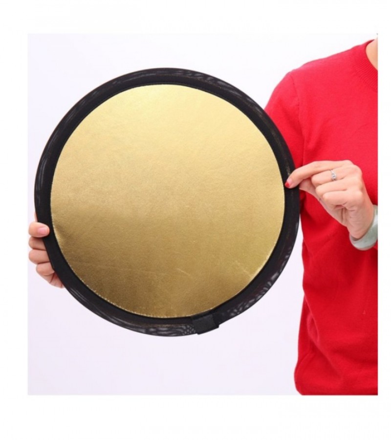 108cm 5-in-1 Collapsible Multi-Disc Light Reflector with Bag - Translucent, Silver, Gold, White and