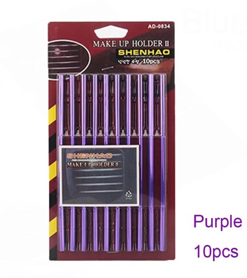 10Pcs Universal Car Air Conditioner Decorative U Shape Moulding Strips Purple