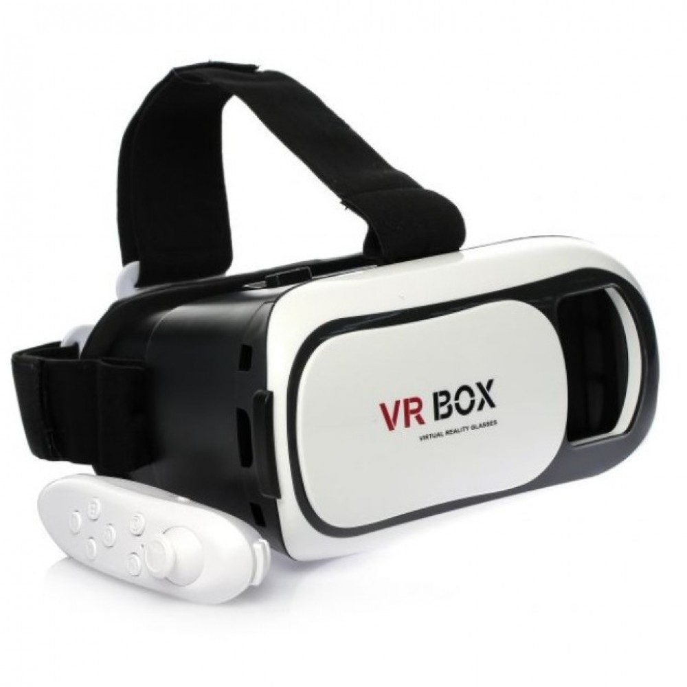3D Virtual Reality Glass And Bluetooth Remote Combo