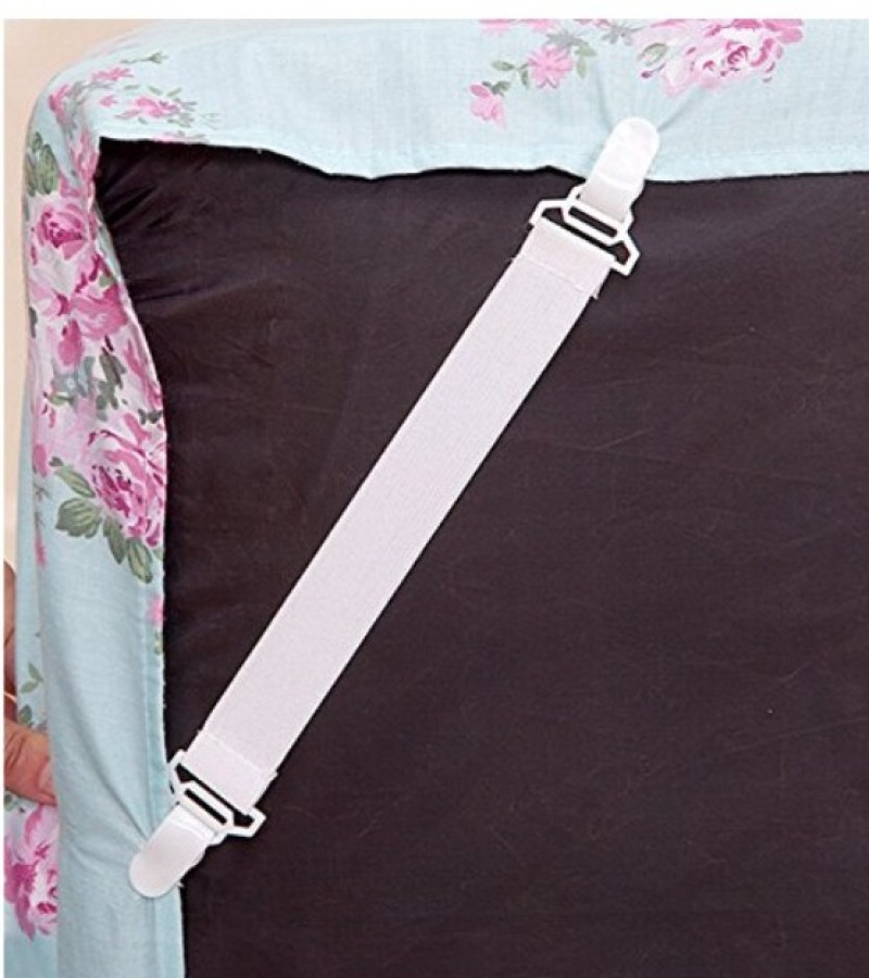 4Pcs Bed Sheet Clips Elastic Holder Mattress Cover Blankets Straps