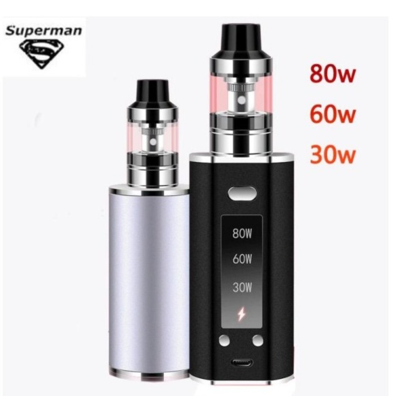 80W High Quality Electronic Cigarette Built-in 2200mAh Battery With LED Display