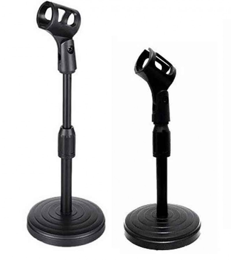 Adjustable Metal Desktop Microphone Stand F5 Mic Clip Holder