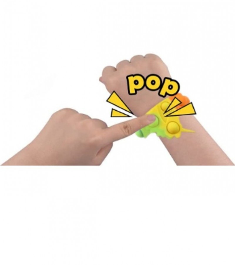 Adjustable Pop It Fidget Wristband Unicorn Fidget Toy Stress Relief For Kids and Adults