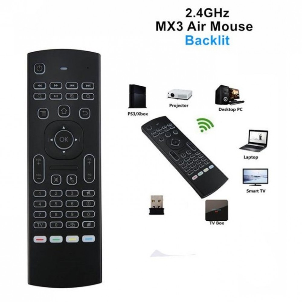 Air Mouse MX3 Backlit For Android And Smart Tv