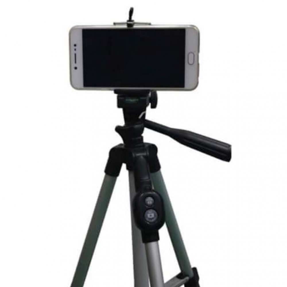 Aluminium DK 3888 Portable & Foldable Camera Mobile Tripod With Bluetooth Wireless Remote Shutter