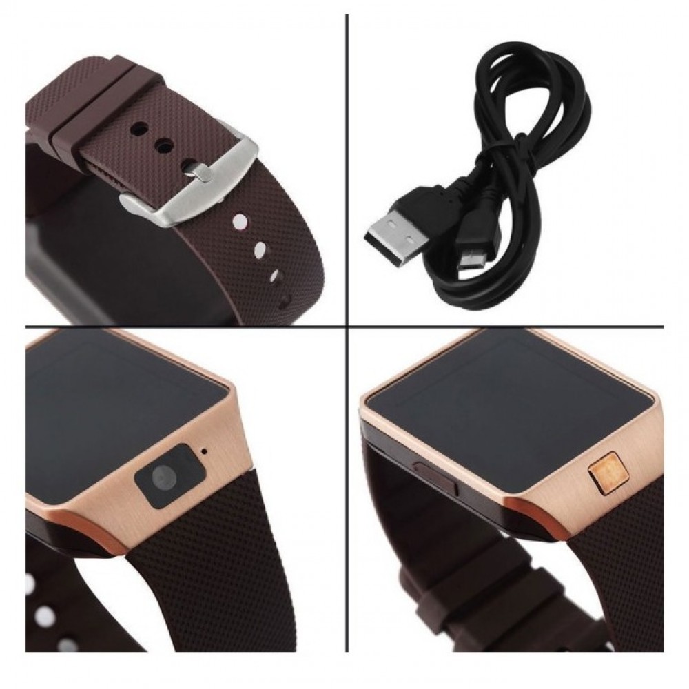 Android Smart Watch GOLDEN DZ09 With GSM Slot - Bluetooth Supported