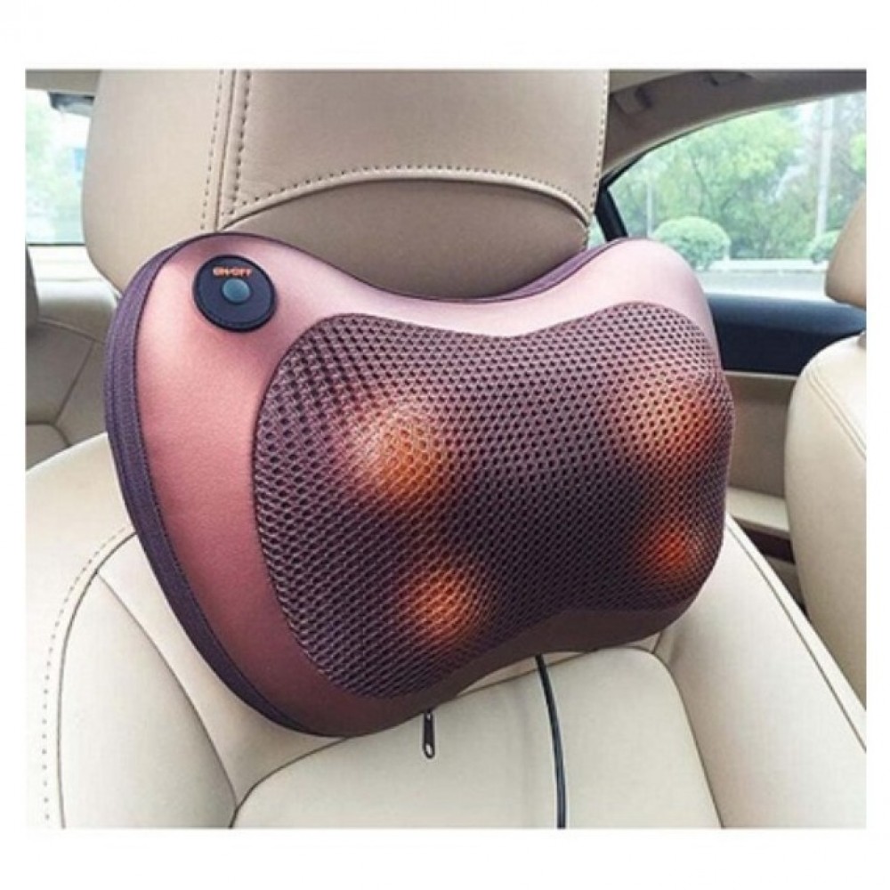 Back Massage Pillow with Heating Function - Electric Shiatsu Neck Massager Cushion Relax Neck / Back