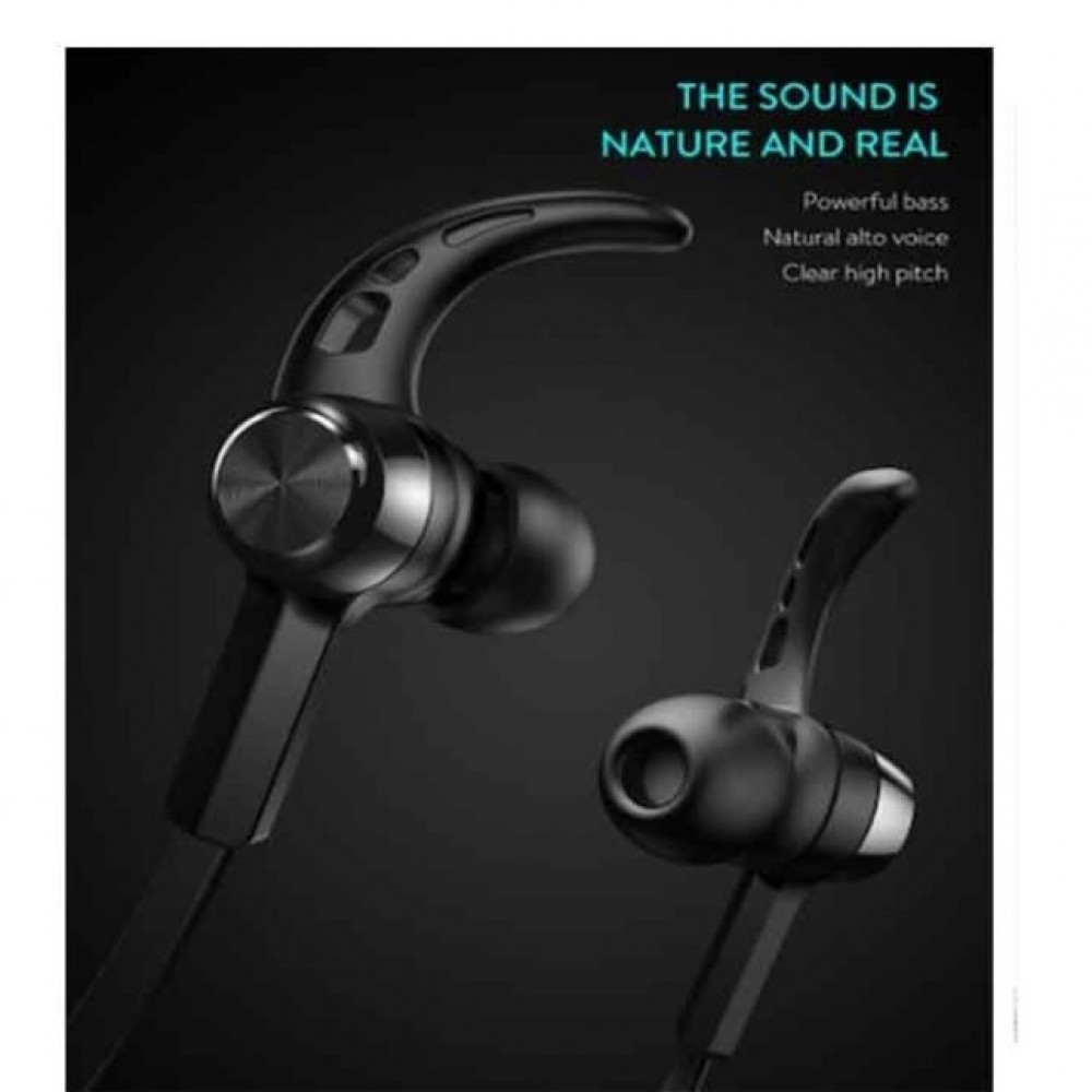 Baseus Encok S06 Magnetic Bluetooth In-Ear Earphone - Black