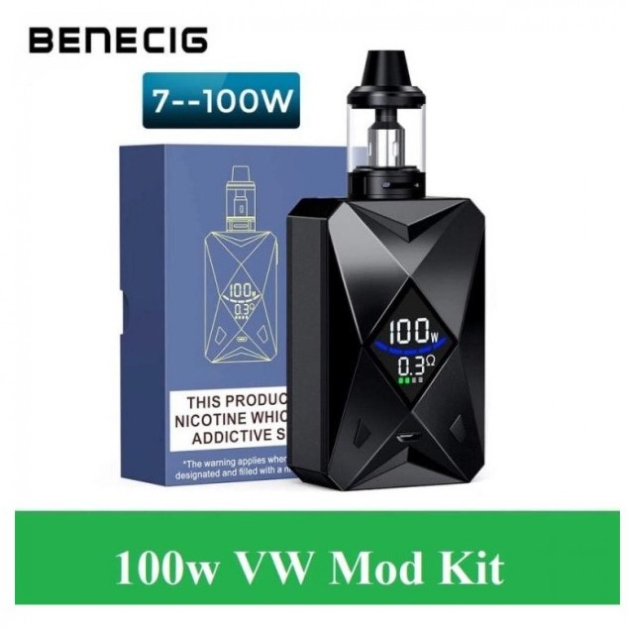 Benecig Goblin 100w 2000 mAh Battery With Atomizer Electronic Cigarette Vaporizer