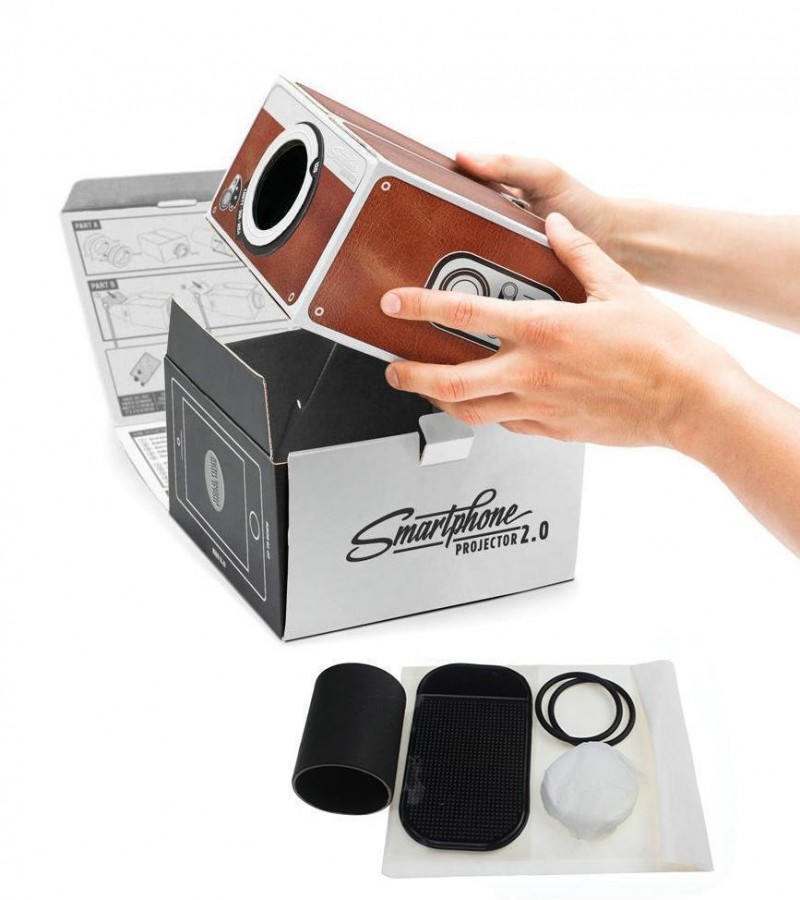 DIY 3D Projector Cardboard Mini Smartphone Projector