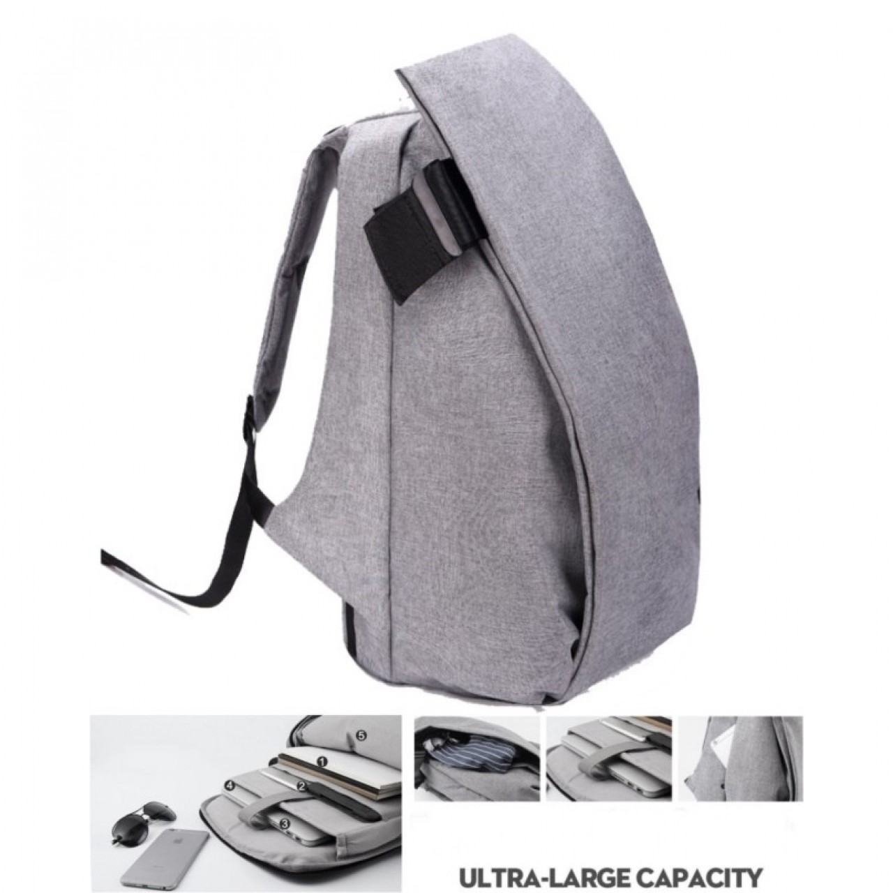 Flanneret Laptop Backpack 15.6 - Grey