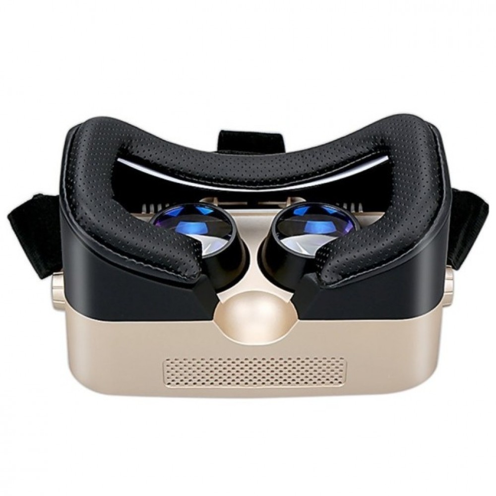 Gold Head-mMunted Virtual Reality 3D Glasses Helmet VR i7 BOX Headset