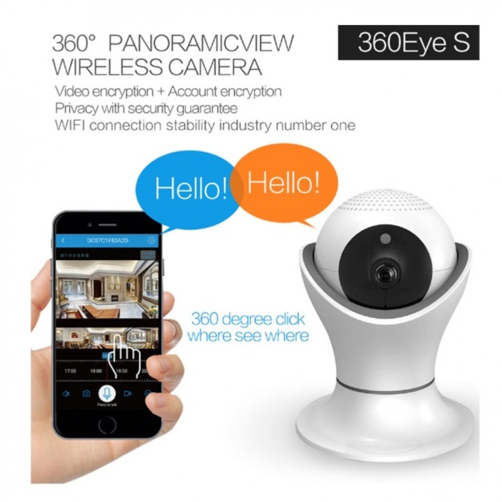 IP Wirless 3D Navigation IPC360 Panoramic Camera 1080P