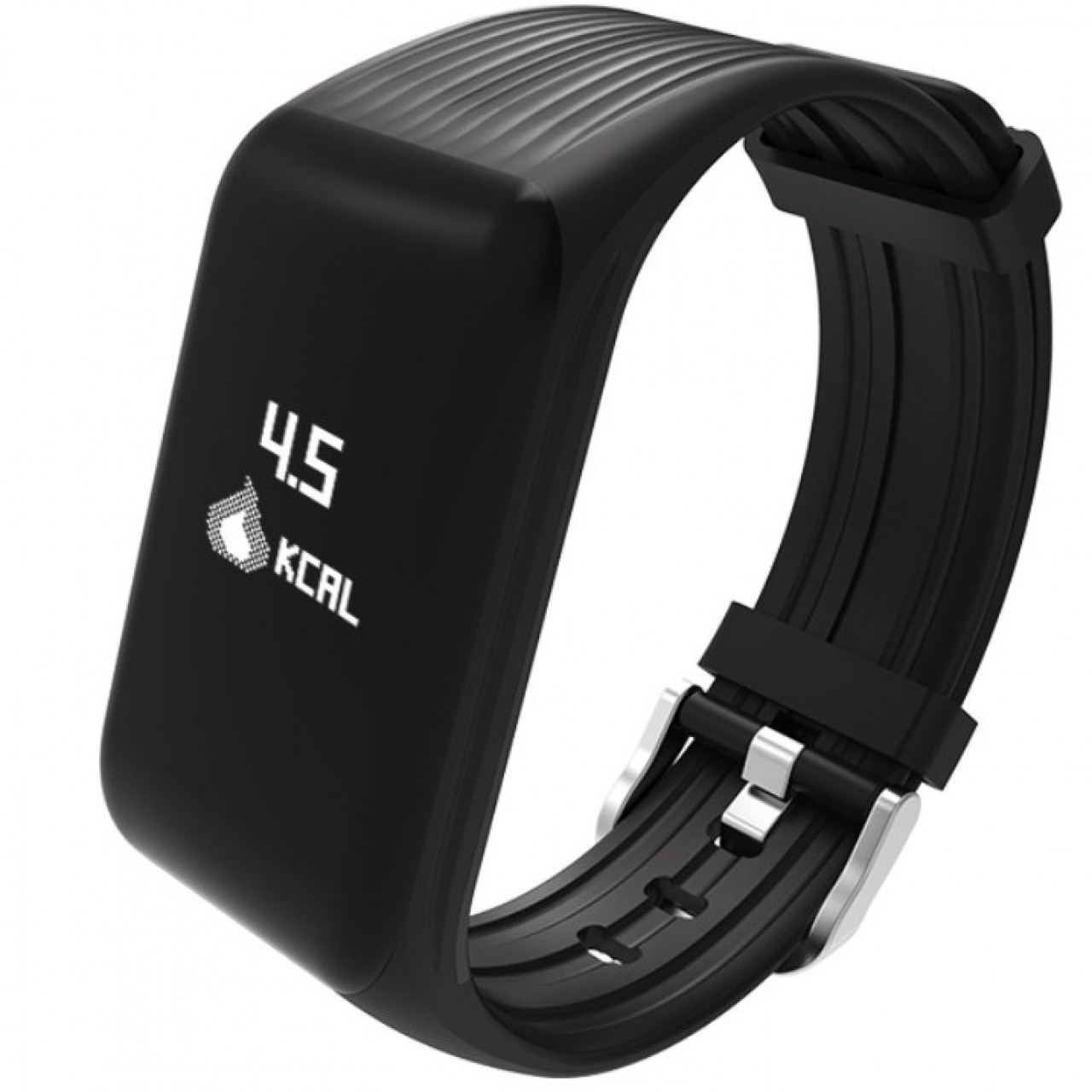K1 Black Blood Pressure Waterproof Bluetooth Fitness Bracelet Heart Rate Monitor