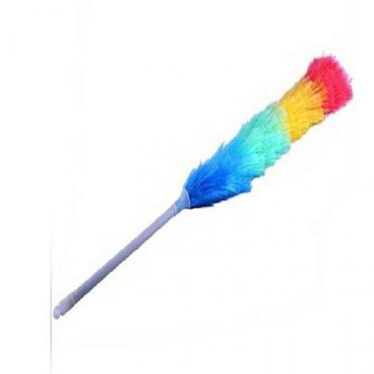 Large Feather Duster - Non-slip long handle - Multicolor - Lightweight