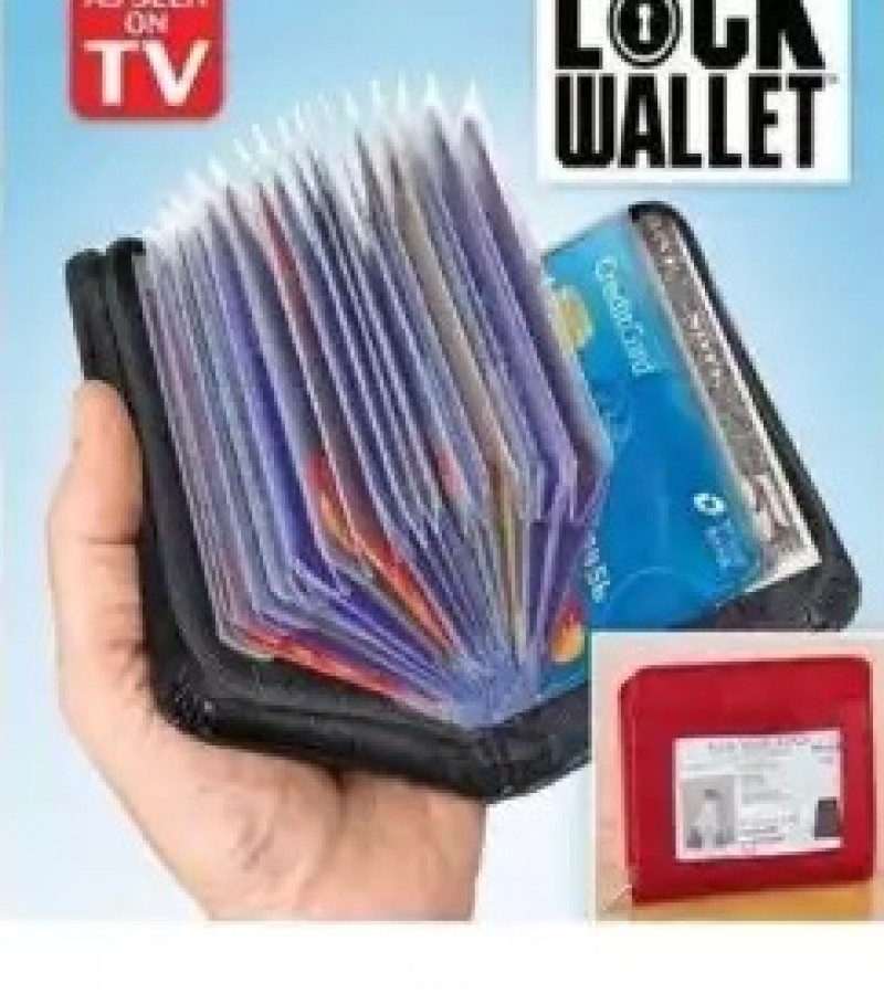Lock Security Wallet - Black