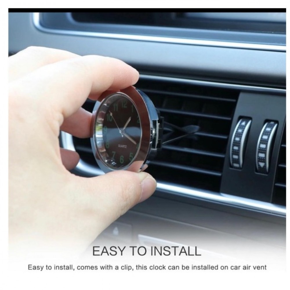 Luminous Auto Gauge Clock with clip Auto air outlet Watch Car Styling