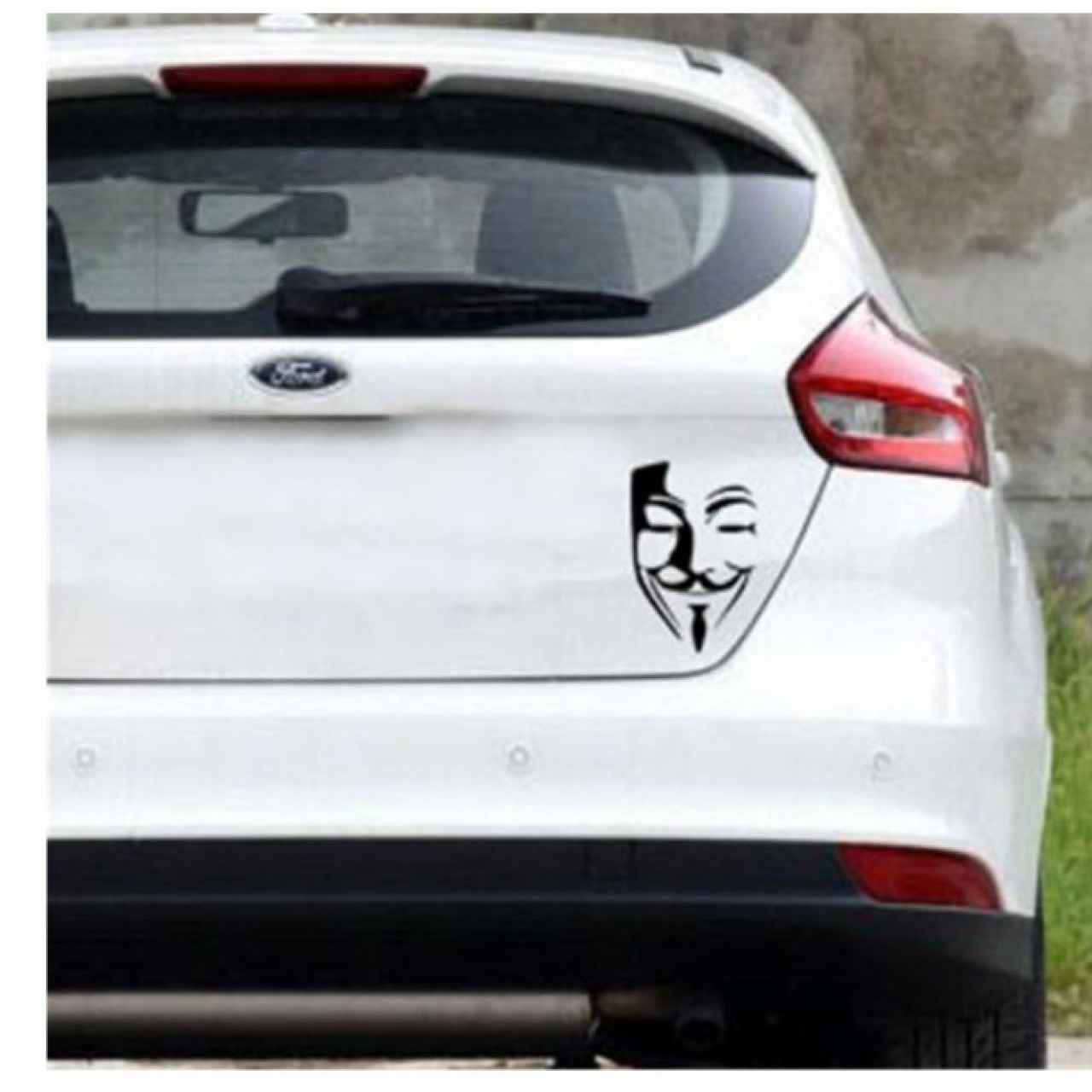 V for Vendetta  Car Sticker Car Styling  - Black