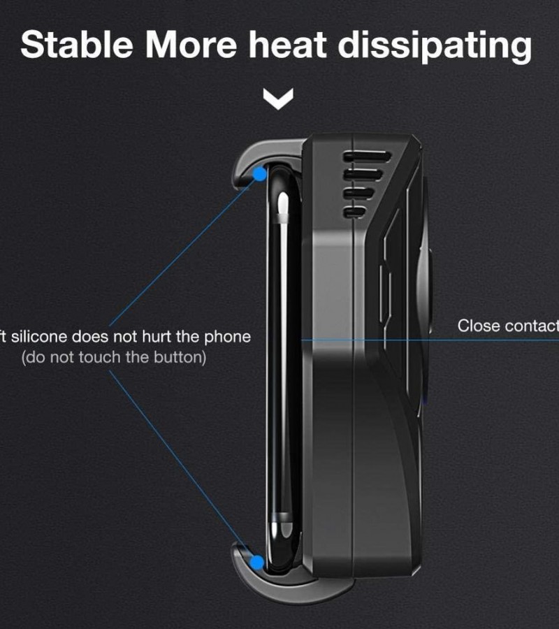 MEMO L01 Mobile Phone Cooler for PUBG Games Gaming Cooling Fan Radiator for iOS Android Cell Phone