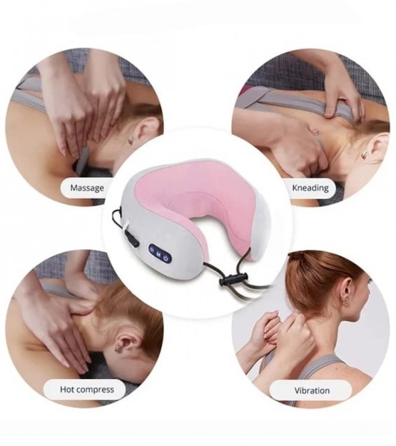 Neck Massager U-shaped Massage Pillow Supporting Head And Neck Electric Kneading Massage