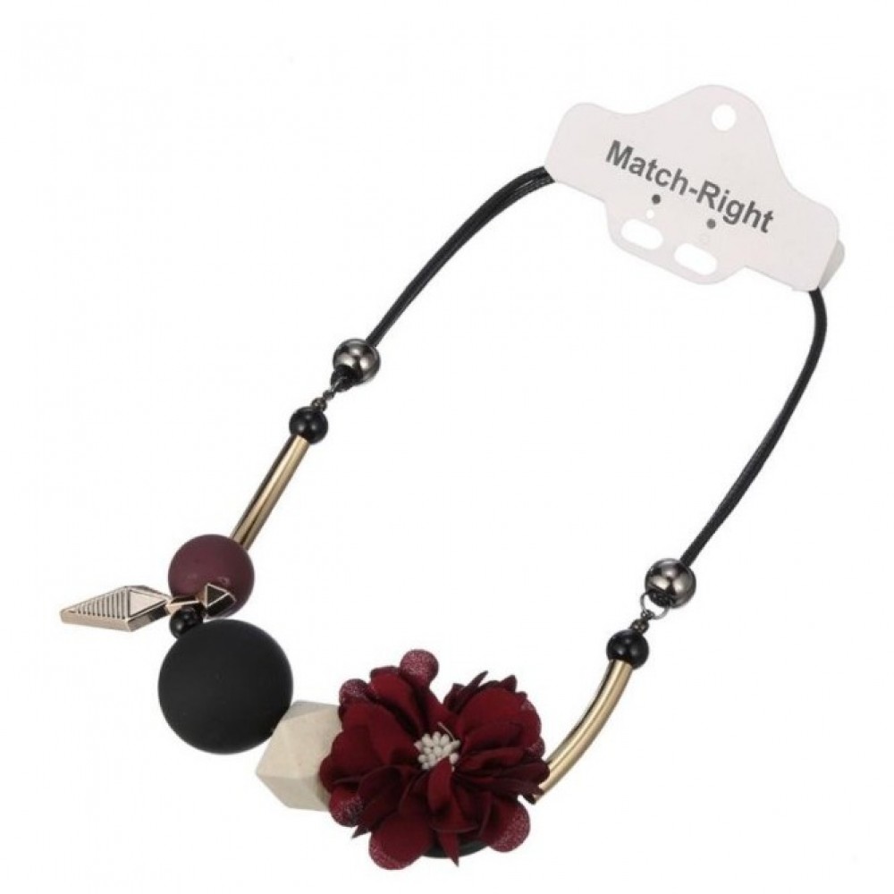 Necklace Statement Flower Necklaces & Pendants Wood Beads Necklace