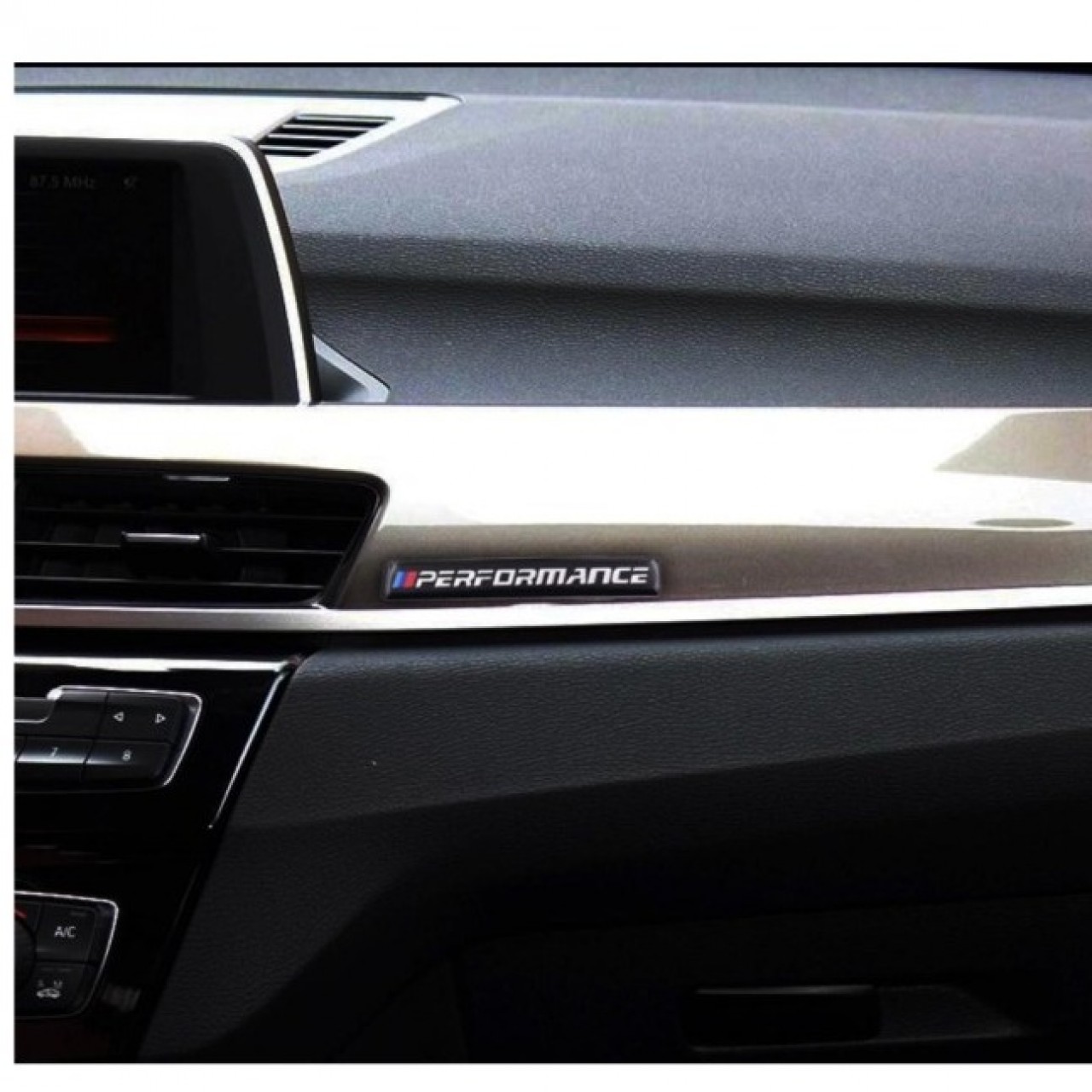 NEW Car Sticker Performance Motorsport Metal Logo Aluminum Emblem Grill Badge for BMW Black