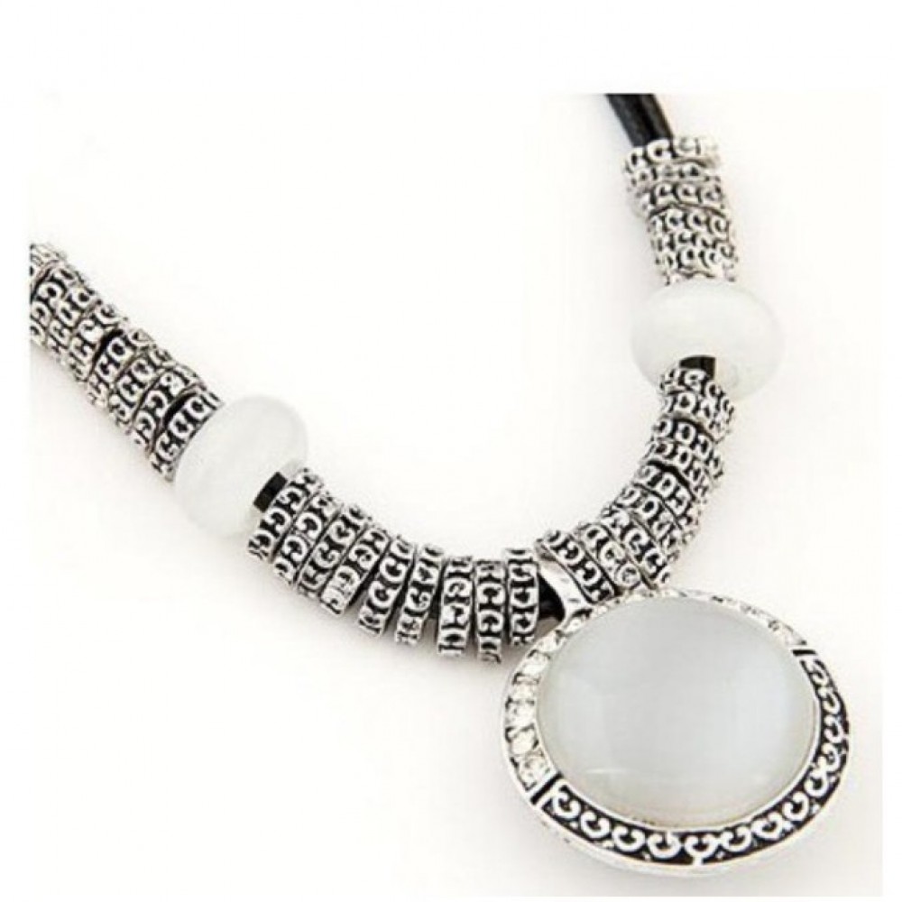 Opal Statement Necklaces & Pendants Women Vintage
