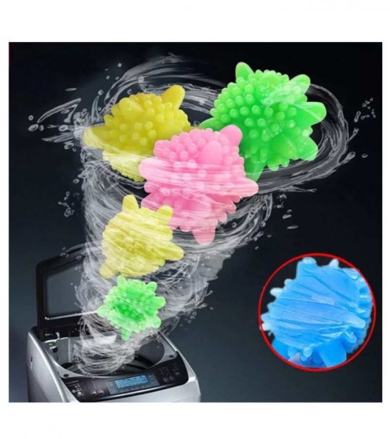 Pack of 1(10Pcs) Magic Laundry Balls Household Washing Machine Decontamination Colorful Ball Clothes